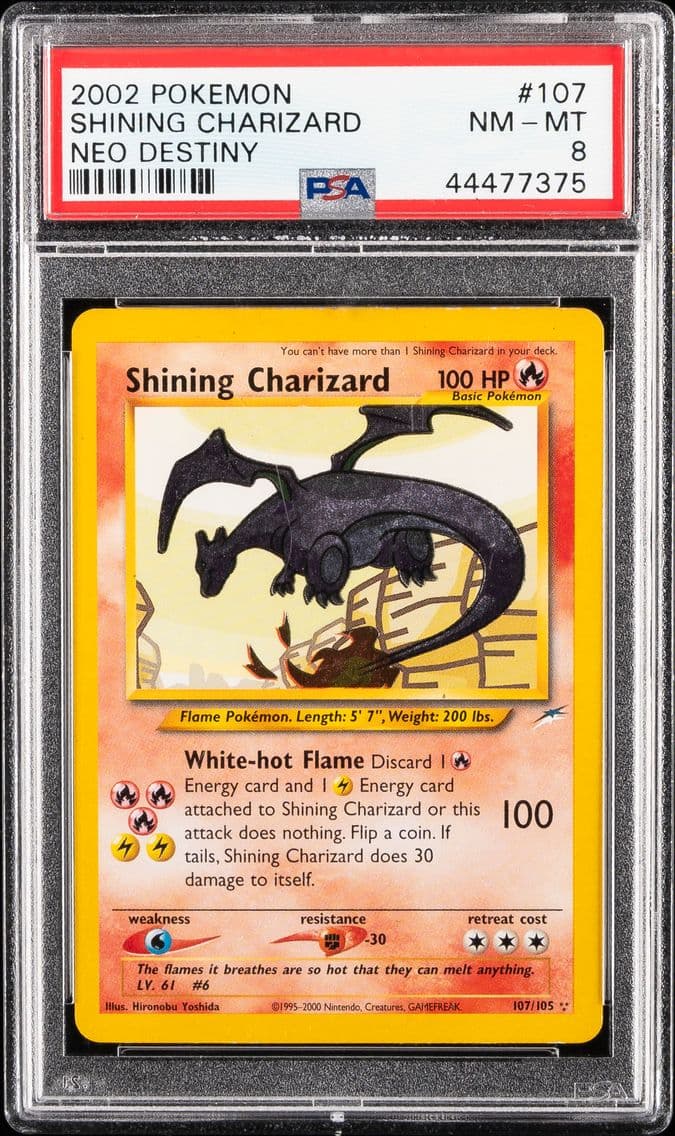 2002 #107 Shining Charizard PSA