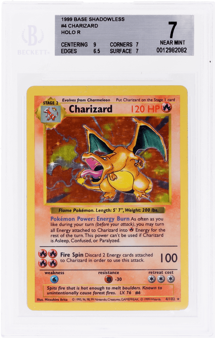 1999 #4 Holo Charizard Shadowles