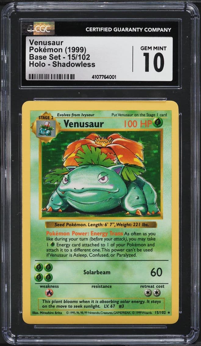 1999 #15 BASE SET SHADOWLESS HOL