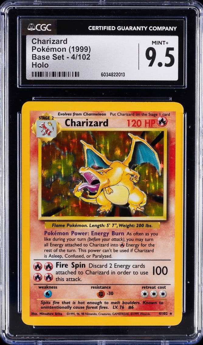 1999 #4 Charizard CGC 9.5 Base S