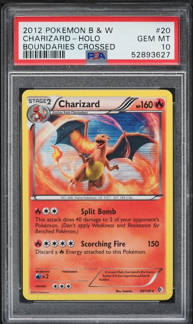 2012 #20 Charizard-Holo PSA 10 B